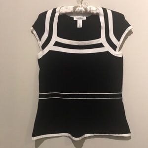 White House Black Market Classic Cap Sleeve Top